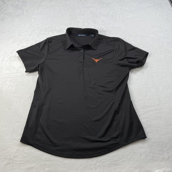 Cutter & Buck Tops - Cutter & Buck - Women's NCAA Texas Longhorns - Large Black Polo